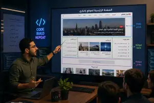 كيف نصمم الصفحة الرئيسية لموقع إخباري باستخدام Sliders وWidgets؟